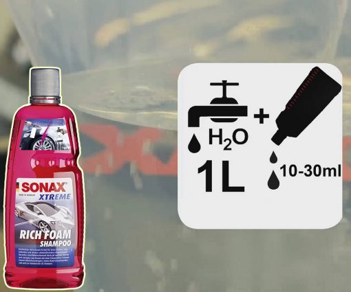 Nước Rửa Xe Ô Tô Sonax 248300 Xtreme Rich Foam Shampoo 1l (Bọt Dày)