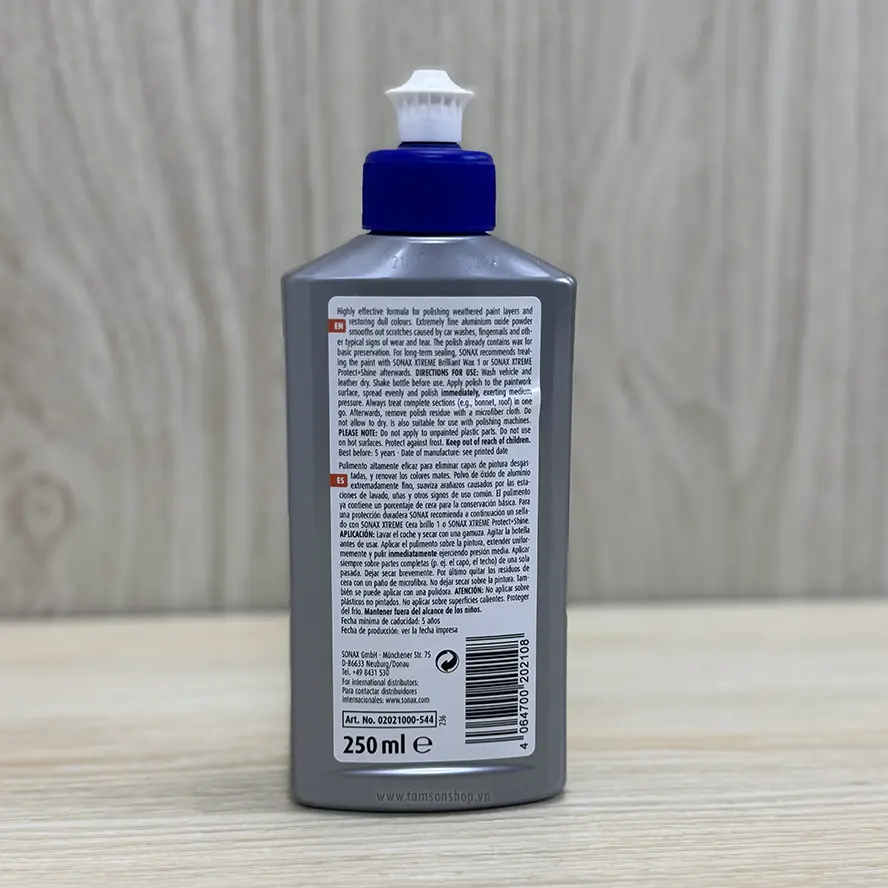 Kem đánh bóng xóa xước và bảo vệ sơn xe Sonax Xtreme Polish+Wax 3