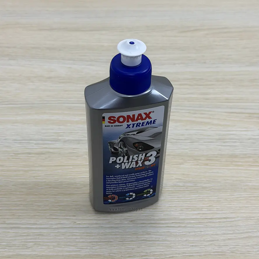 Kem đánh bóng xóa xước và bảo vệ sơn xe Sonax Xtreme Polish+Wax 3