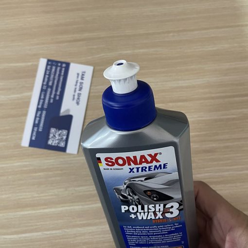 Kem đánh bóng xóa xước phục hồi sơn xe Sonax Xtreme Polish + Wax 3 Hybrid NPT