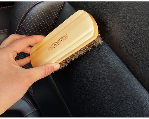 Bàn chải vệ sinh nội thất ô tô chuyên dụng Horsehair Brush 14x5cm