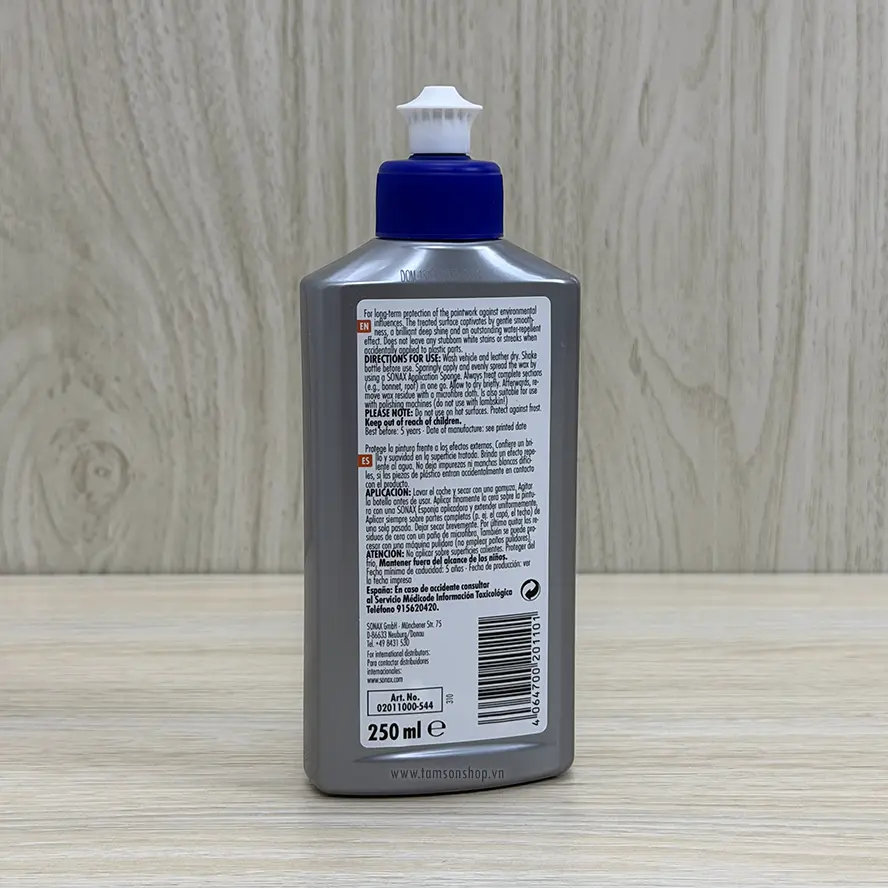 SONAX WAX 1 – Sáp phủ bóng và bảo vệ sơn xe.