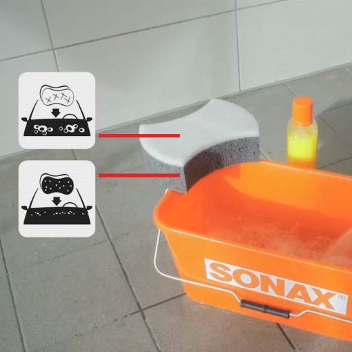 Miếng bọt biển rửa xe ô tô cao cấp Sonax 2in1 Multi Sponge