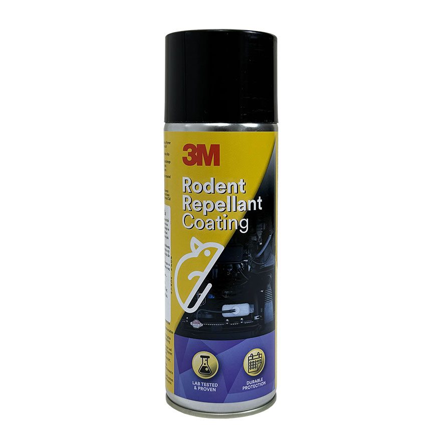 Chai xịt chống chuột 3M - Bảo vệ các bộ phận nhựa và cao su trên xe ô tô chống lại sự cắn phá của chuột.