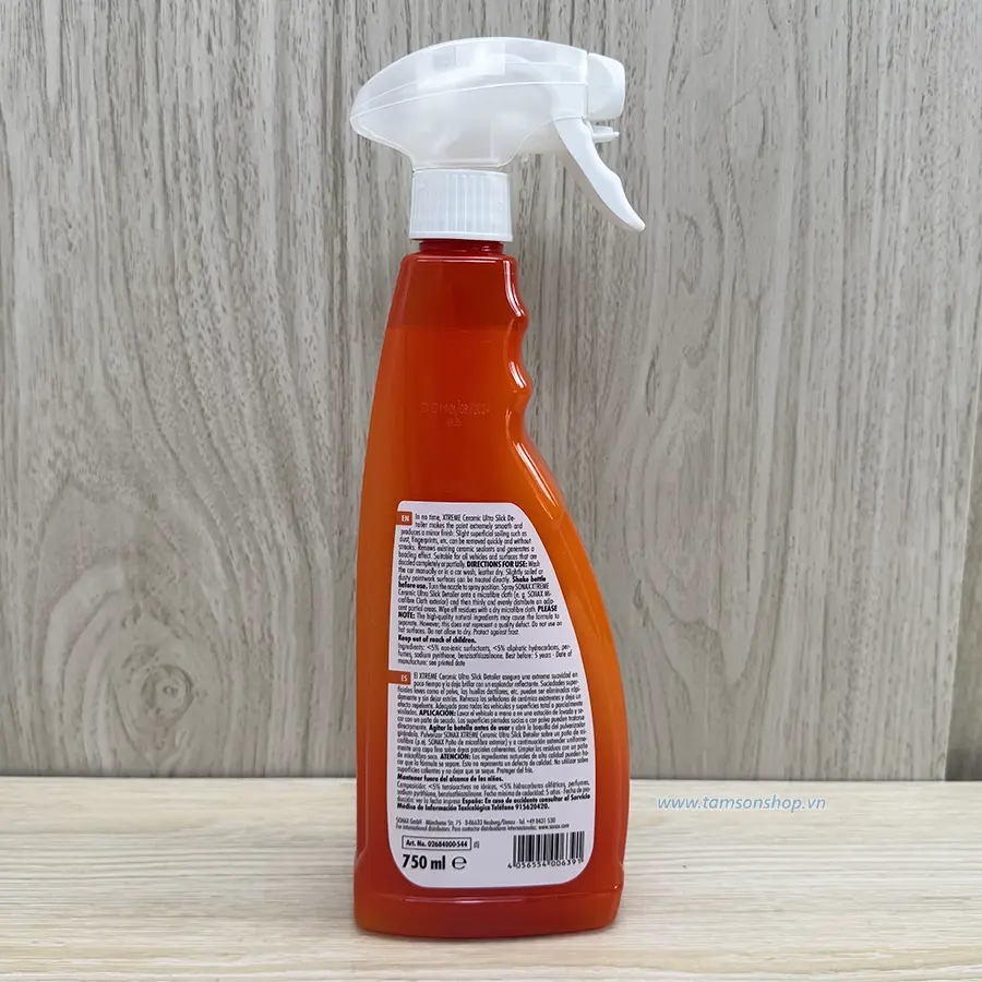 Chai xịt dung dịch ceramic Sonax làm bóng nhanh sơn xe chai SONAX 268400