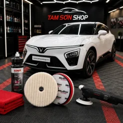 Phớt đánh bóng Maxshine lông cừu đệm xốp sợi ngắn 5 in