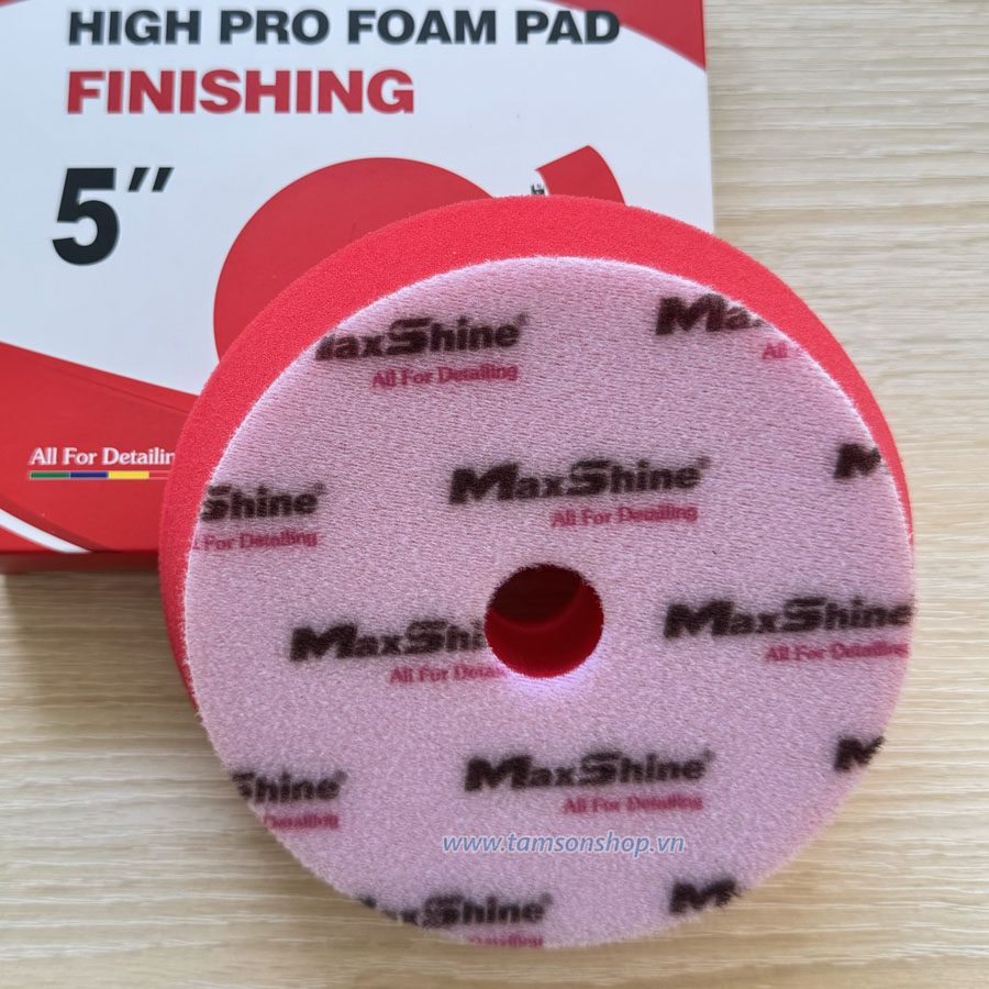 Phớt đánh bóng Maxshine đỏ bước 3 5 inch (13 cm)