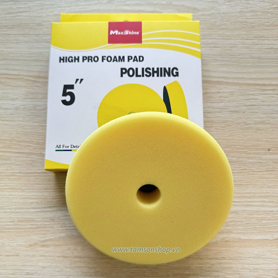 Phớt đánh bóng Maxshine vàng bước 2 5 inch (13 cm)