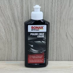Sáp đánh bóng sơn xe máu đen Sonax Polish+Wax Color black