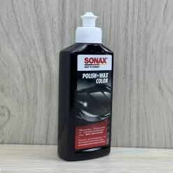 Sáp đánh bóng sơn xe máu đen Sonax Polish+Wax Color black