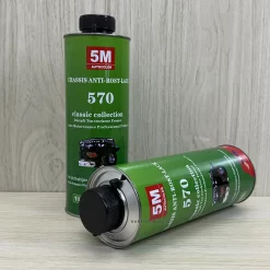 Sơn phủ gầm xe ôtô 5M Autocolor 570 chai 1 lít màu đen