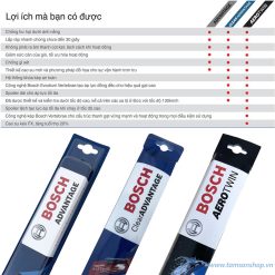 Đặc điểm 3 loại gạt mưa Bosch Advantage và Clear Advantage và Aerotwin