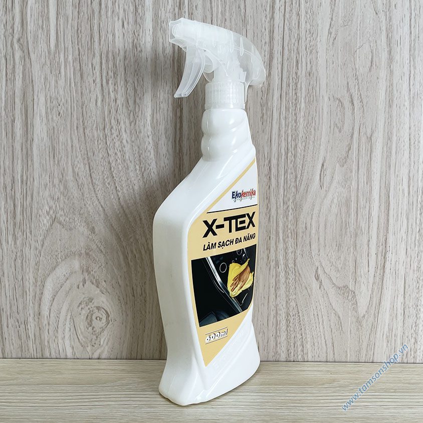 Dung dịch làm sạch đa năng X-Tex Ekokemika sử dụng cho cả trong và ngoài xe ô tô.