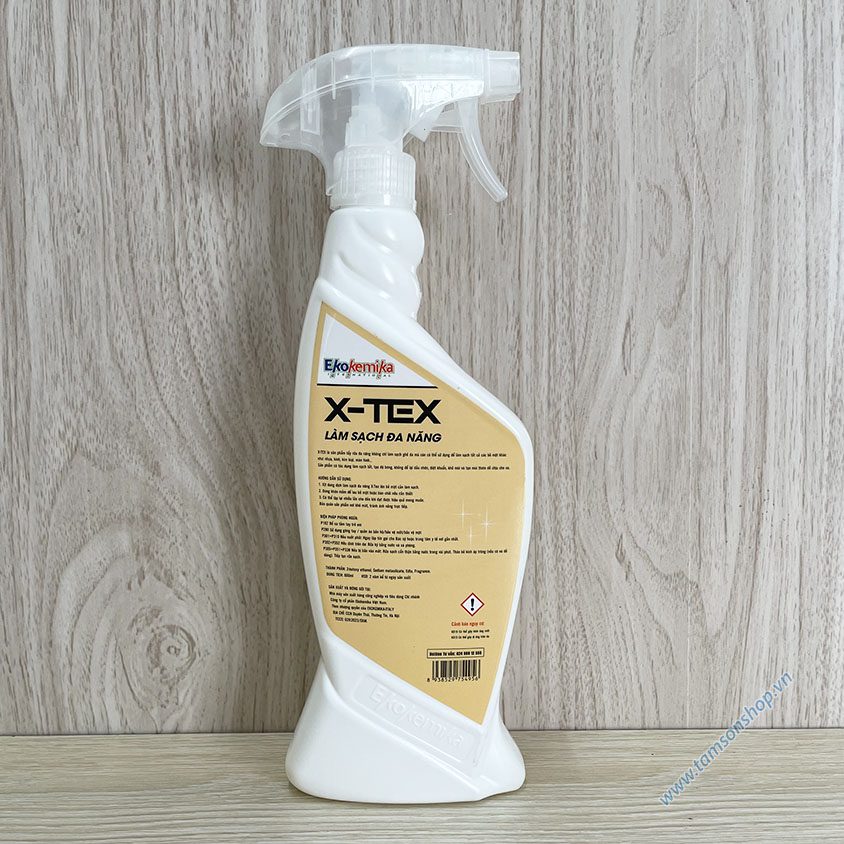 Dung dịch làm sạch đa năng X-Tex Ekokemika sử dụng cho cả trong và ngoài xe ô tô.