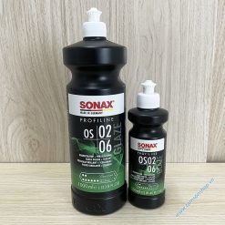Xi đánh bóng xóa xước 1 bước Sonax OS 02-06, xử lý hoàn thiện bề mặt sơn xe.
