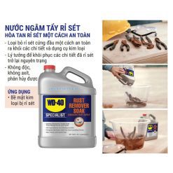 Nước ngâm tẩy rỉ sét kim loại WD-40 Rust Remover Soak