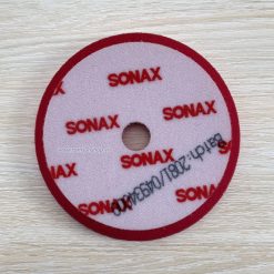 Phớt đánh bóng Sonax 493400 đỏ 5in DA bước 2 hoặc 3, bọt biển cứng trung bình, dùng với máy lệch tâm.