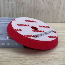 Phớt đánh bóng Sonax 493400 đỏ 5in DA bước 2 hoặc 3, bọt biển cứng trung bình, dùng với máy lệch tâm.