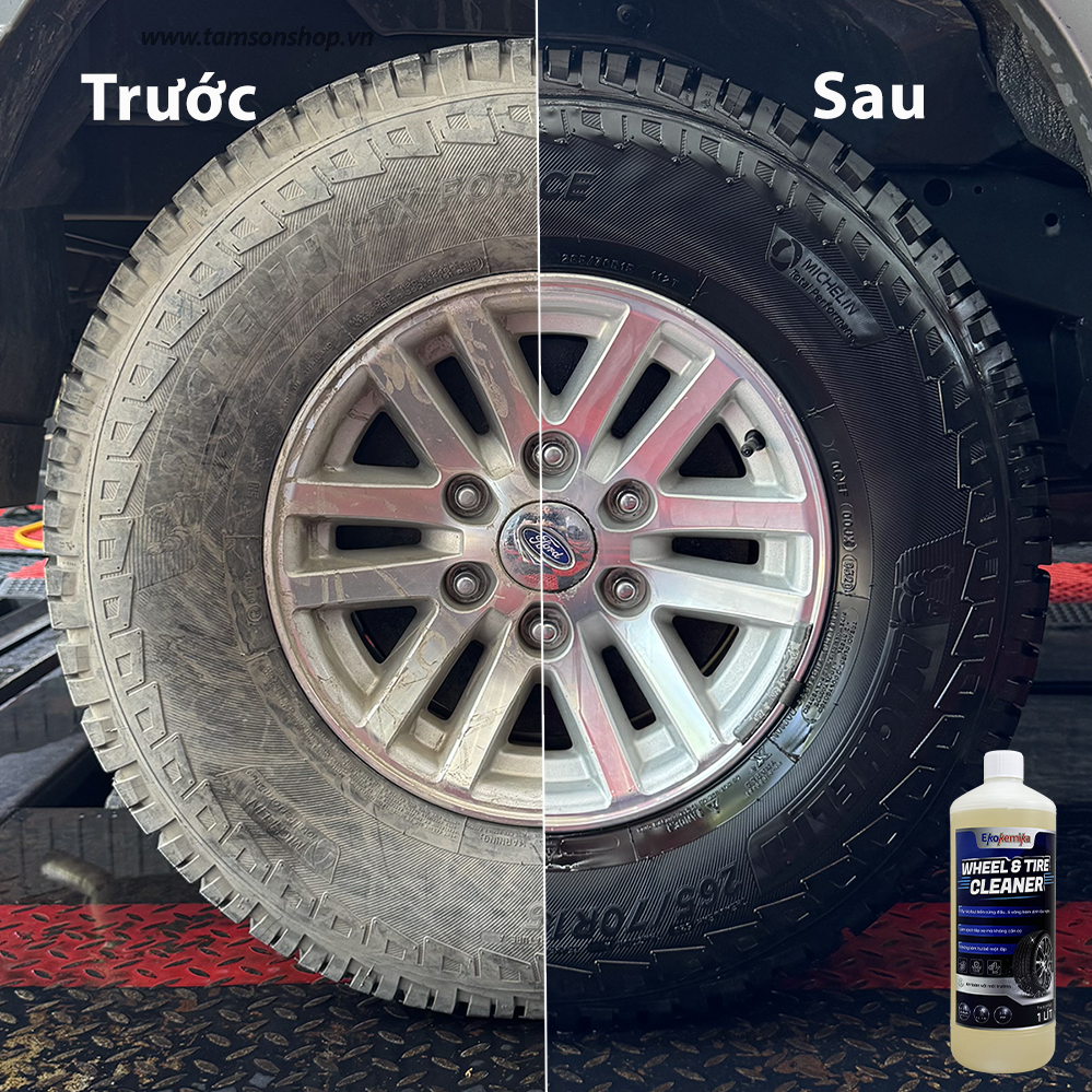 Dung dịch rửa bánh xe Ekokemika Wheel & Tire Cleaner - Ảnh 2
