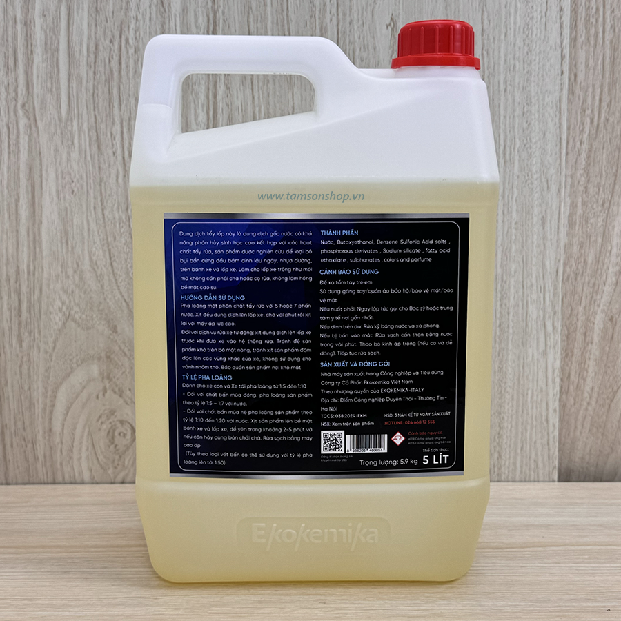 Dung dịch tẩy rửa bánh xe Wheel & Tire Cleaner Ekokemika