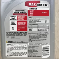 Nước làm mát động cơ Prestone MAX AF6210 dùng cho xe Toyota Lexus Scion