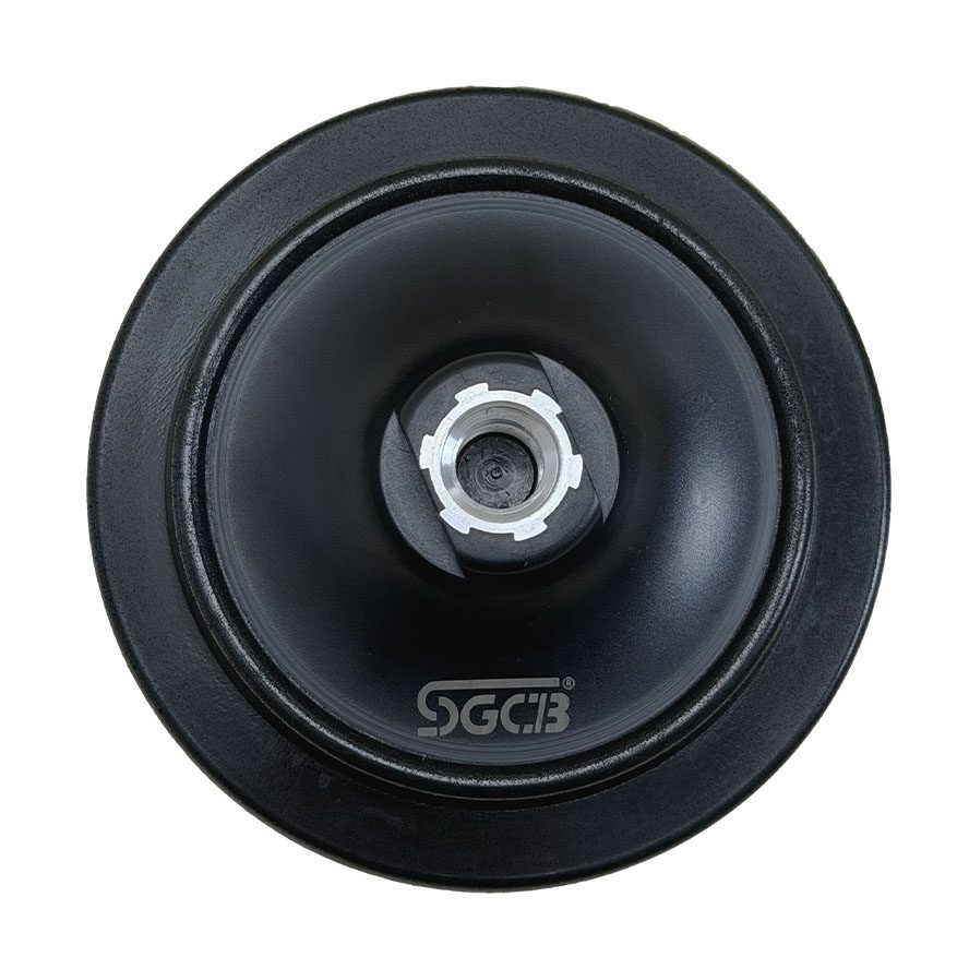 Đế gắn máy đánh bóng đồng tâm SGCB 5 inch. Sử dụng trong đánh bóng sơn xe ô tô và nhiều loại bề mặt.