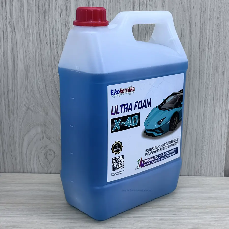 Nước rửa xe không chạm Ultra Foam X-40 Ekokemika can 5 lít