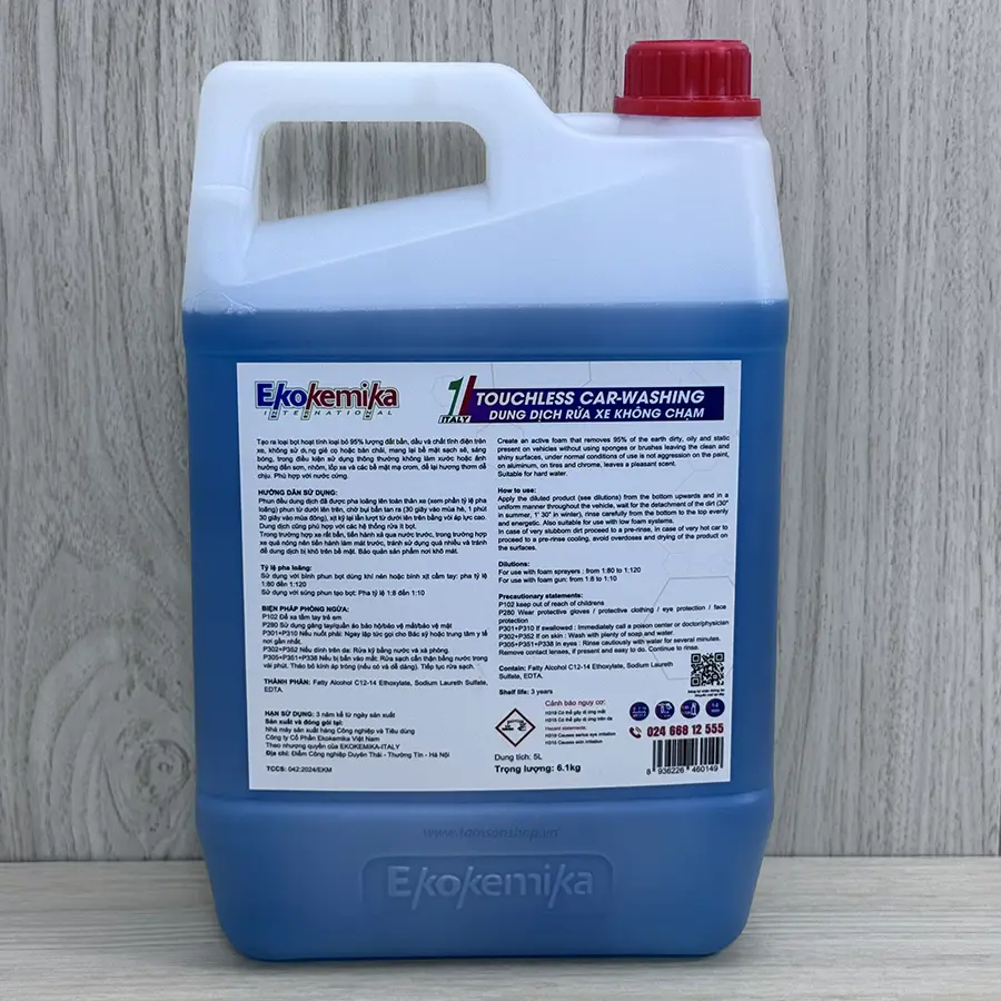 Nước rửa xe không chạm Ultra Foam X-40 Ekokemika can 5 lít
