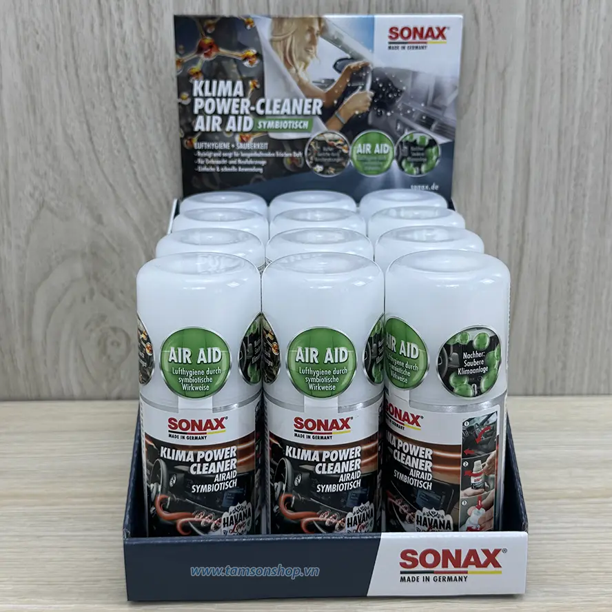 Khử mùi điều hòa Sonax AC cleaner Havana Love (hương thơm trái cây nhiệt đới)
