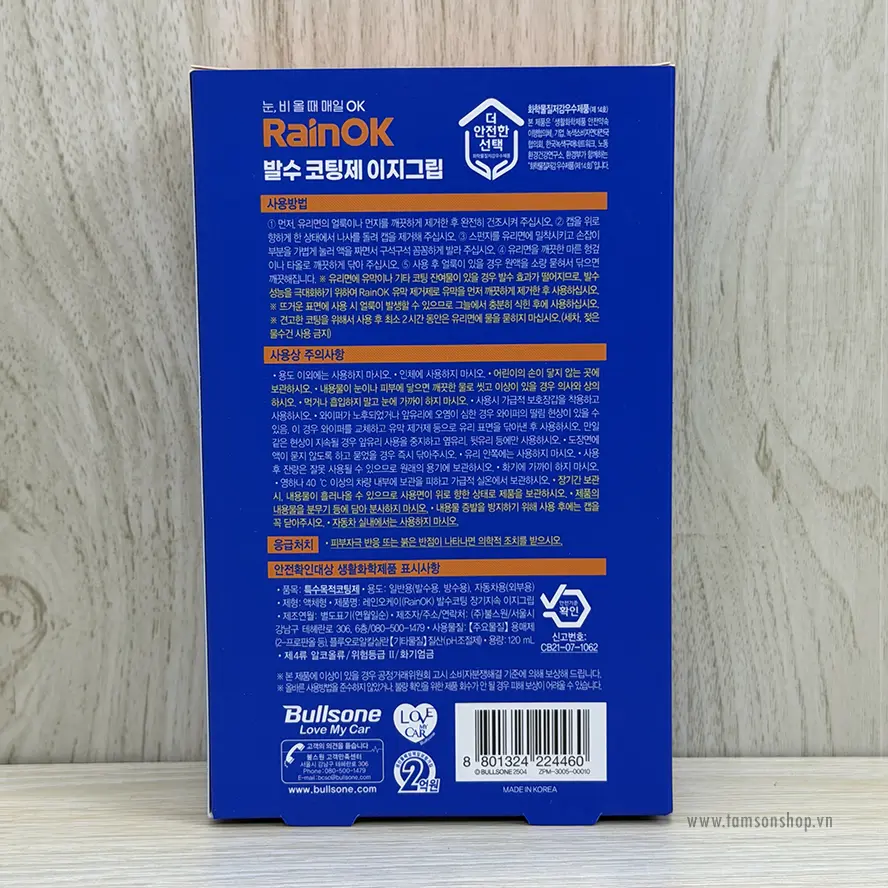 RainOK Easy Grip - Dung dịch phủ chống bám nước kính xe ô tô.