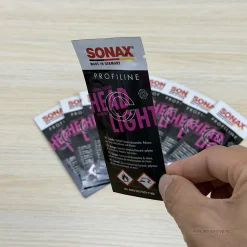 Ceramic bảo vệ đèn xe Sonax Headlight Coating - Phủ bảo vệ và duy trì độ trong suốt dài lâu cho nhựa đèn pha xe ô tô.