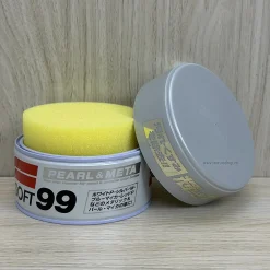 Soft99 Pearl & Meta Wax Sáp Phủ Bóng Sơn Xe Màu Trắng Ngọc Trai, Màu Ánh Kim Và Màu Sáng