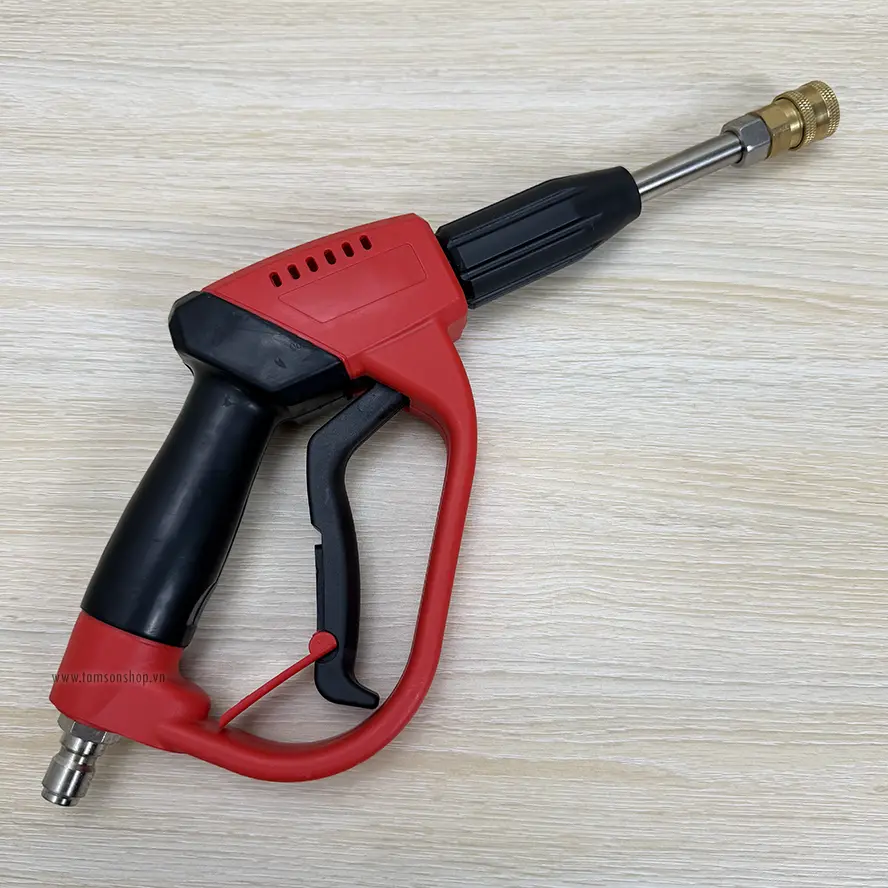 Súng rửa xe cao áp 5000 PSI (345 bar) SR01 ngắn - Dùng cho máy rửa xe cao áp.