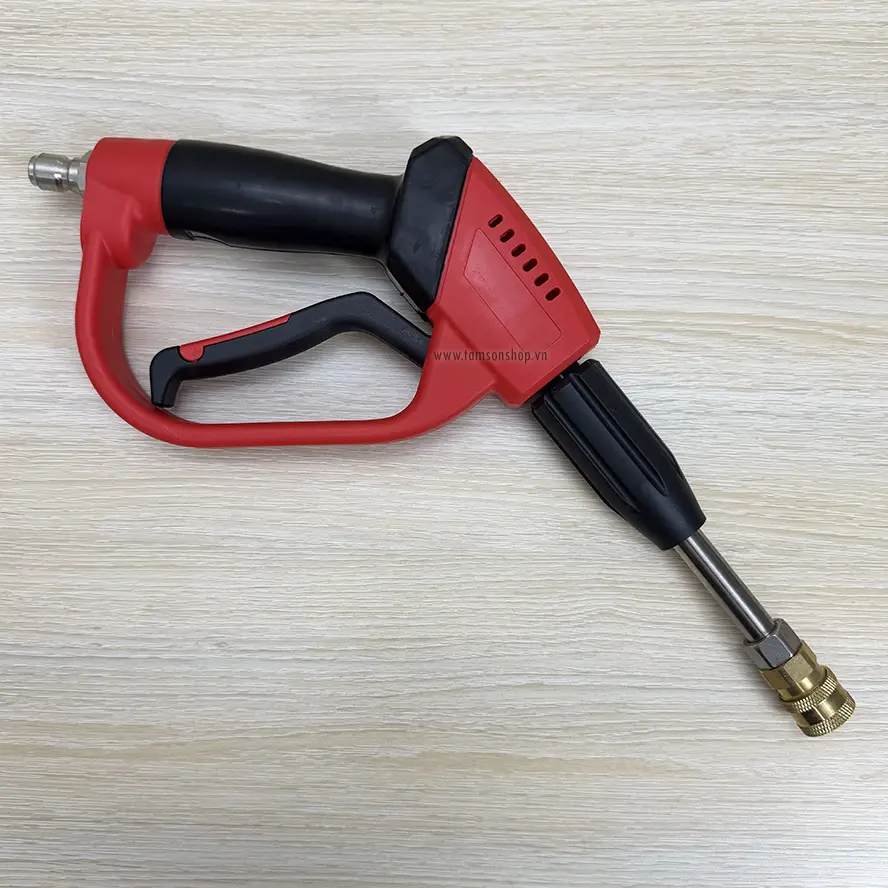 Súng rửa xe cao áp 5000 PSI (345 bar) SR01 ngắn - Dùng cho máy rửa xe cao áp.