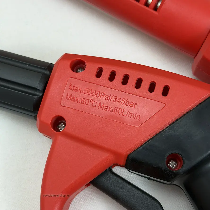 Súng rửa xe cao áp 5000 PSI (345 bar) SR02 dài - Dùng cho máy rửa xe cao áp.